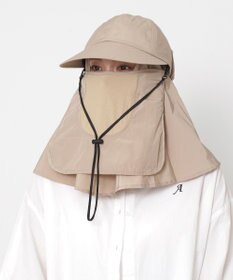 MOONBAT 【遮光100％/UVカット100％】フワクール (Fuwacool)  日差しを完全遮断バッククリボンワイドキャップ　遮光100　UV100