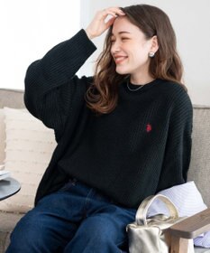 WEGO U.S. POLO ASSN.|別注畔編みニットプルオーバー