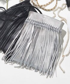 23区 NOMADIS DANCE フリンジ ポシェット (シルバー)