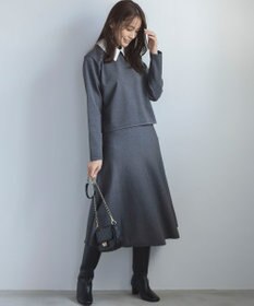 組曲 【WEB限定】ELENA襟付き セットアップワンピ