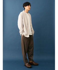 CRAFT STANDARD BOUTIQUE 強撚ポンチカーディガン＋Ｌ／Ｓ　ＴＥＥーＳＥＴ