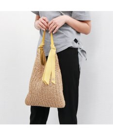 UNBILLION カシュカシュ cachecache / 下がりグログラン柄編みトートバッグ