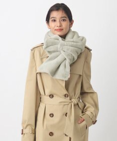 MOONBAT 【WEB限定ラッピング袋付】PAUL & JOE ACCESSOIRES フェイクファービッグリボンマフラー