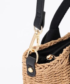 LA BAGAGERIE 【MONICA】リボンハンドル2WAYかごバッグ