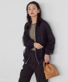 AMERICAN HOLIC リバーシブルシフォン×チュールブルゾン