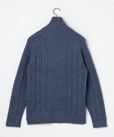 JOSEPH ABBOUD 【柔らか】ラムコットンハイネックジップ セーター