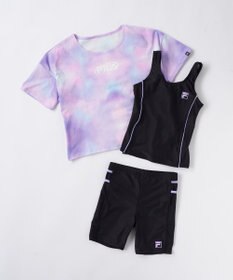 OP／FILA 【FILA】スクール水着 水陸両用Tシャツ付き 捲れ防止タンキニ