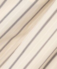 23区 L 【SLOW/洗える】コットンナイロンストライプ タックフレア スカート