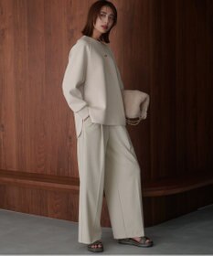 UNFILO L 【野呂佳代さん着用】BEAUTY FORM JERSEY バックZIPプルオーバー