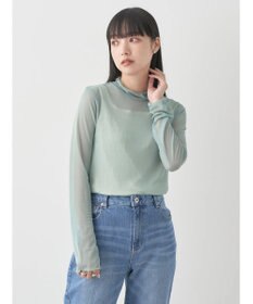 earth music&ecology シアーハイネックメロープルオーバー