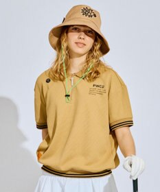 PW CIRCULUS 【WOMEN】ワッフルハーフジップポロ ゴルフウェア レディース