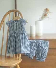 組曲 KIDS 【80-100㎝】ギンガム セットアップ
