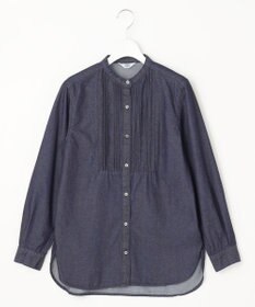 J.PRESS LADIES 【洗える・セットアップ対応】5ozバージラコンパクト ピンタック ブラウス