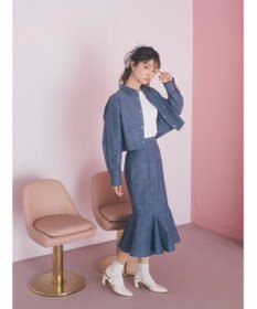 earth music&ecology ショート丈シャツジャケット