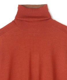 BEIGE， 【洗える・VERY NaVY12月号掲載】LA MONNAIE / バイカラーウールタートルニット