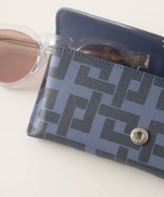 MIYABIYA La quoh with kirakaracho 角つなぎ プリントレザー 眼鏡ケース