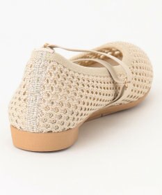 steppi ラウンド メッシュ バレエパンプス