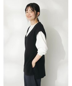 CRAFT STANDARD BOUTIQUE 【２点セット】片畦ニットベスト＋ロンＴＥＥ