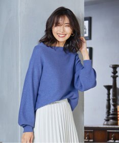 ANY 【洗える】カシミヤブレンドガーターニット