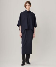 ICB L 【洗える】ウォームサテン カーゴスカート