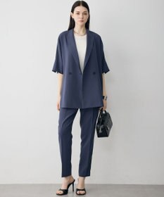 ICB 【先行予約】 FluidBackSatin ハーフスリーブジャケット