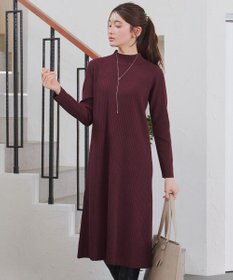 Tiaclasse 【安田美沙子さん着用・新色・XSサイズ追加】リブ切替ニットワンピース