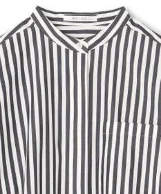 BEIGE， PERSIMMON / バンドカラーシャツ