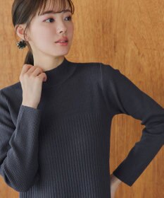 Tiaclasse 【安田美沙子さん着用・新色・XSサイズ追加】リブ切替ニットワンピース