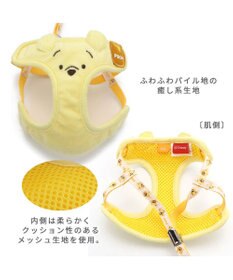 PET PARADISE くまのプーさん リード付きハーネス ふわふわパイル SS