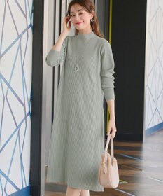 Tiaclasse 【安田美沙子さん着用・新色・XSサイズ追加】リブ切替ニットワンピース