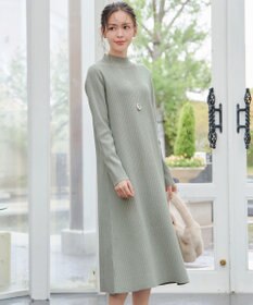 Tiaclasse 【安田美沙子さん着用・新色・XSサイズ追加】リブ切替ニットワンピース