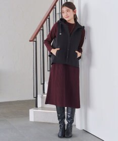 Tiaclasse 【安田美沙子さん着用・新色・XSサイズ追加】リブ切替ニットワンピース