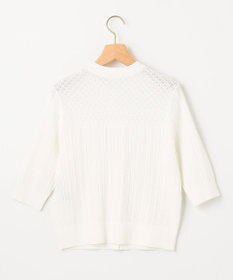 組曲 【前後着用可】MINAレーシーニット カーディガン