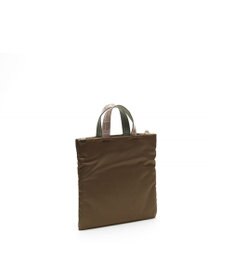 A.D.M.J. 【高密度ナイロン】ステッチ刺しゅうフラットトート22cm(チェーン付)
