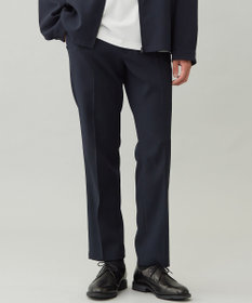 UNFILO MENS 【OCEANS 雑誌・web・YouTube 掲載】WOOL TOUCH 機能美パンツ スリム【東レ開発のウール見え高機能素材】 ネイビー