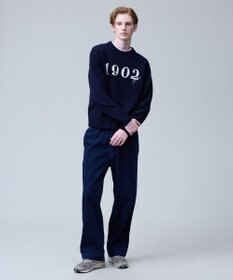 J.PRESS MEN 【NYUZELESS】1902 クルーネックロゴ ニット