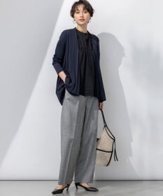 23区 S 【撥水加工/洗える】シアーナイロンツイル ギャザー ブラウス