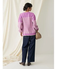 CRAFT STANDARD BOUTIQUE 洗えるモールニットボーダープルオーバー