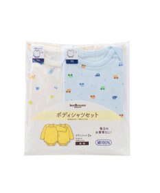 MIKI HOUSE HOT BISCUITS 【70-90cm】 長袖ボディシャツ２枚セット(かぶり仕様)