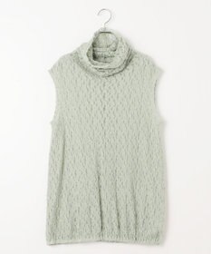 #Newans タートルネックレースブラウス