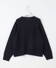 自由区 L 【洗える】ウールカシミヤブレンドラメスパンコールクルーネック ニット