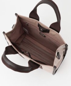 LA BAGAGERIE ソフトエナメル　ロゴテープ2WAYトートバッグ　Mサイズ