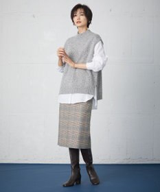 J.PRESS LADIES 【洗える】PL/Visストレッチチェック スカート
