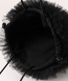 style code 【MERCURYDUO/マーキュリーデュオ】チュールフリル 雑材バケツ型ショルダーバッグ