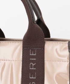 LA BAGAGERIE ソフトエナメル　ロゴテープ2WAYトートバッグ　Mサイズ