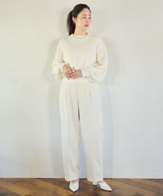 #Newans 【洗える】クロップドバルーンボリュームスリーブニット