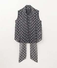 GRACE CONTINENTAL シアードットプリントブラウス