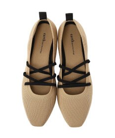 earth music&ecology レースアップニットバレーシューズ