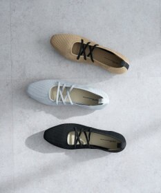 earth music&ecology レースアップニットバレーシューズ