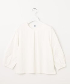 J.PRESS LADIES 【洗える】プレーティングジャージー フロントタック カットソー